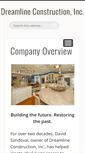 Mobile Screenshot of dreamlineconstructioninc.com